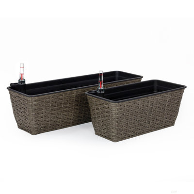2-Pack Self-watering Planter