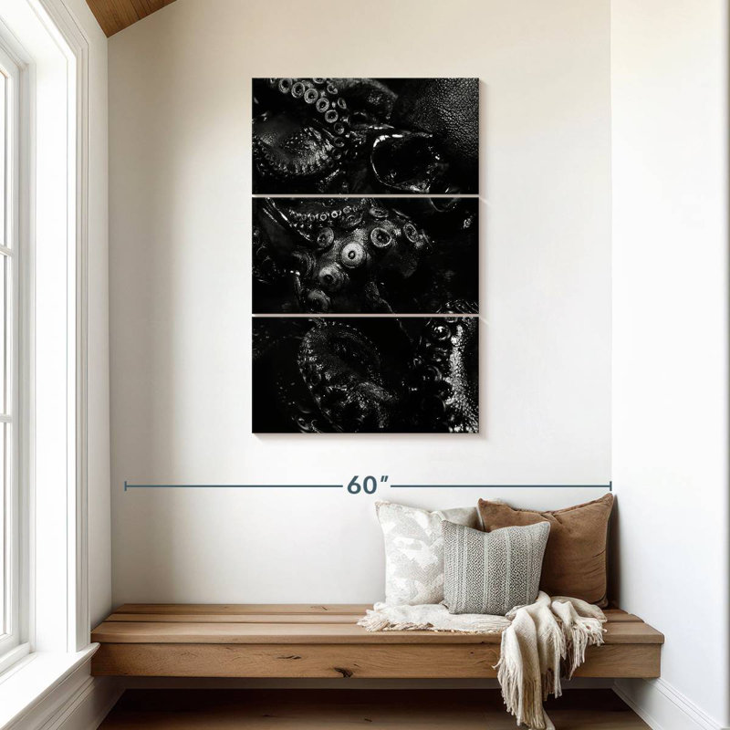 Brampt Black Octopus, 45" H x 28" W