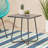 Grey 18.78" End Table With A Steel Base And Complementing Design Side Iron Construction Modern Style-1802506404