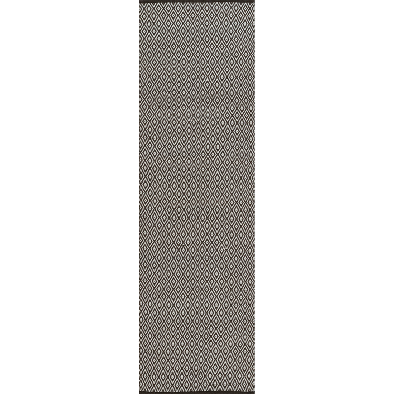 River Geometric Area Rug in Brown, Runner 2'3" x 8'
