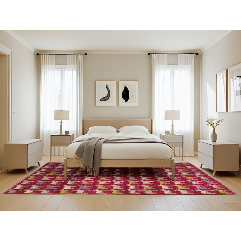Amelia-Anne Abstract Indoor Rug, Rectangle 5' x 8'
