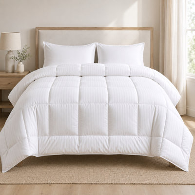 Continental Bedding Affinity 300 Thread Count Cotton Down Alternative All-Season Comforter - Full
