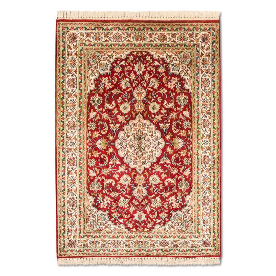 Gillham Handwoven Silk Red Rug