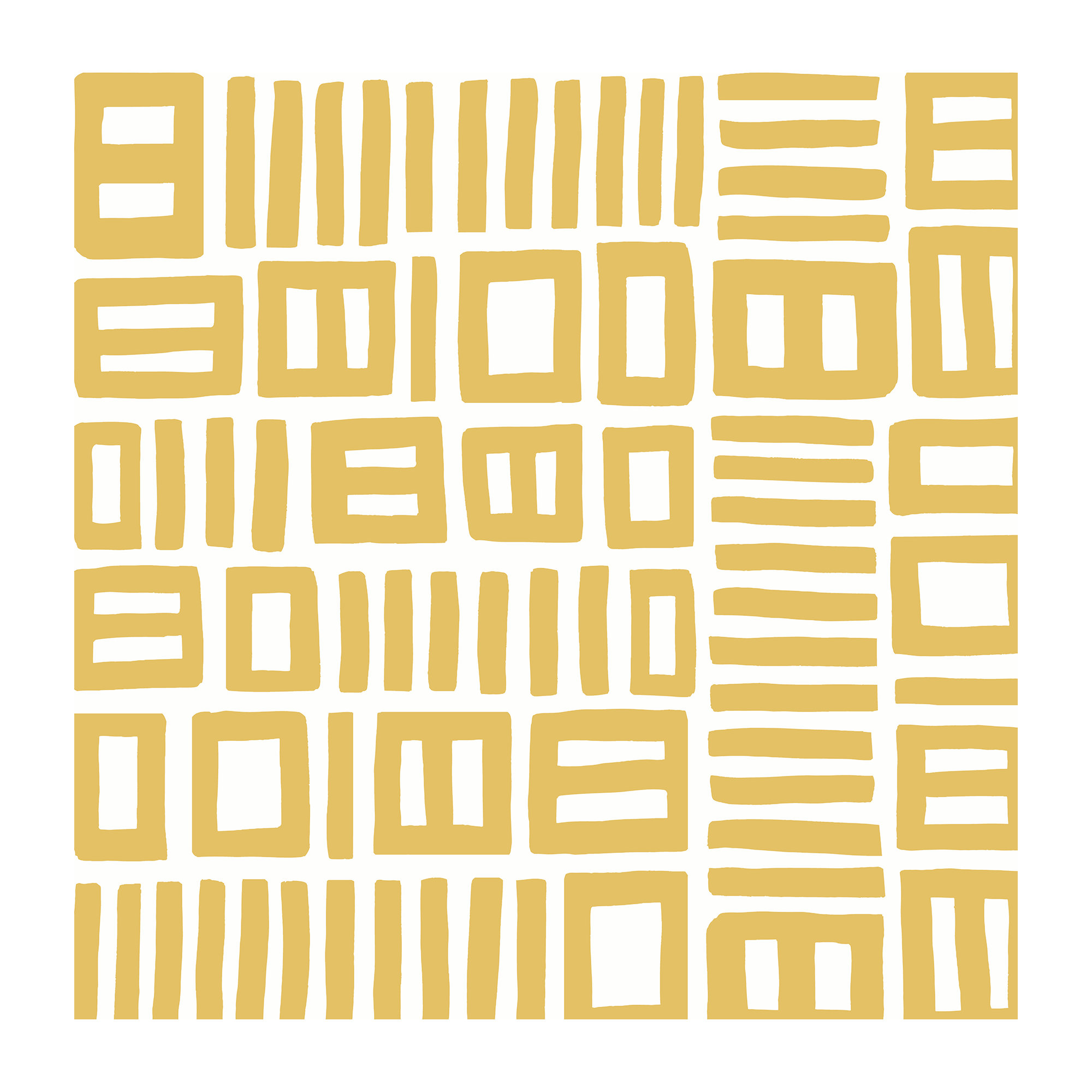 Ellie Peel & Stick Geometric Wallpaper, Yellow/White