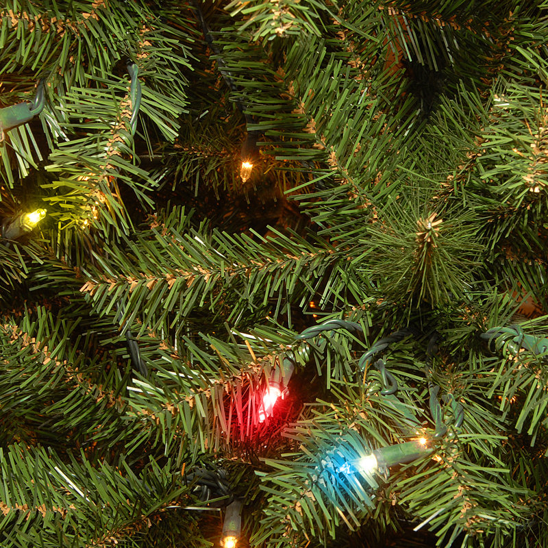 Aspen Spruce Lighted Artificial Spruce Christmas Tree, 72" H