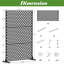 Freestanding outdoor indoor privacy screen