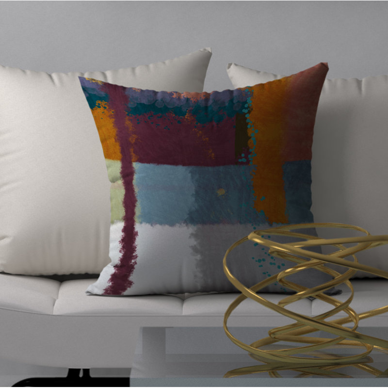  Housse et insert de coussin carré Scores, 24 po x 24 po