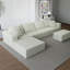 Canapé modulaire beige, 4 sièges dont 2 pour le salon, méridienne surdimensionnée Cloud Couch, nouvelle mousse, - États-Unis, velours standard 100 par velours, animal de compagnie, rétractable, lavable à la machine, couches en mousse teintée, coffre-fort brossé-38324995