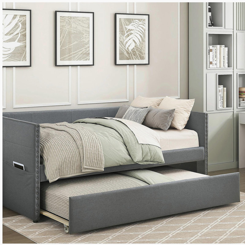 Lit de jour Modern, Gris foncé