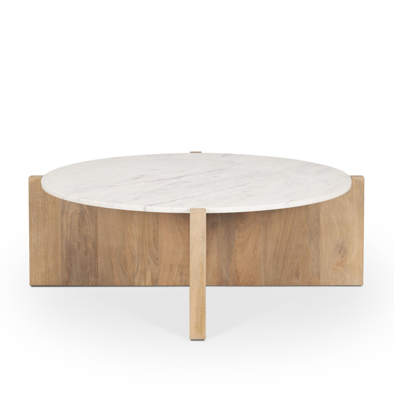 Table basse Lotus, Brun clair