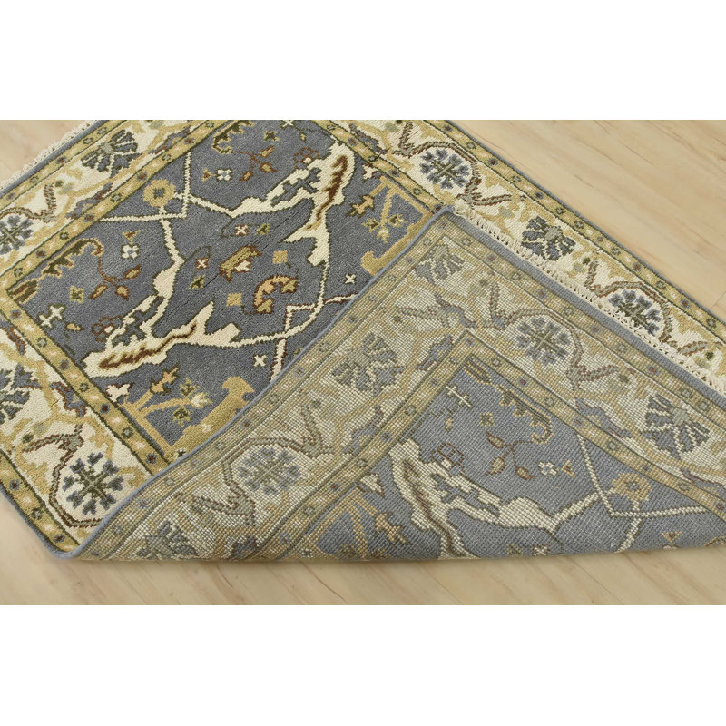 One-of-a-Kind 3'11" X 5'11" New Age Wool Area Rug in Gray