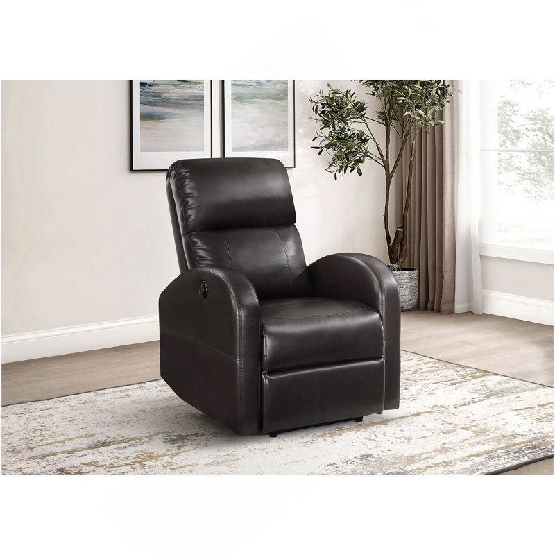 Fauteuil inclinable électrique Meglia, Brun