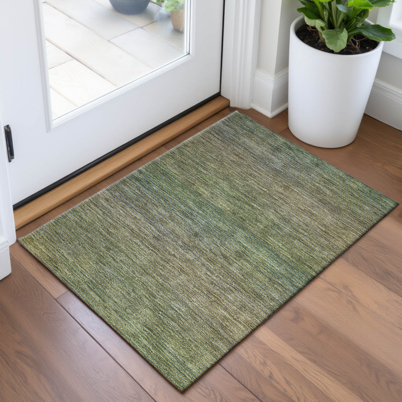 Premium Machine Washable Barry AMF1291 Stripes Rug, Rectangle 1'8" x 2'6"