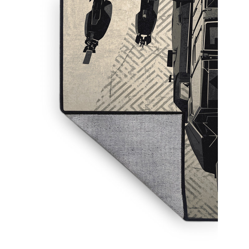 Tapis industriel lavable à la machine pour véhicules et transport héliporté, 3 X 5