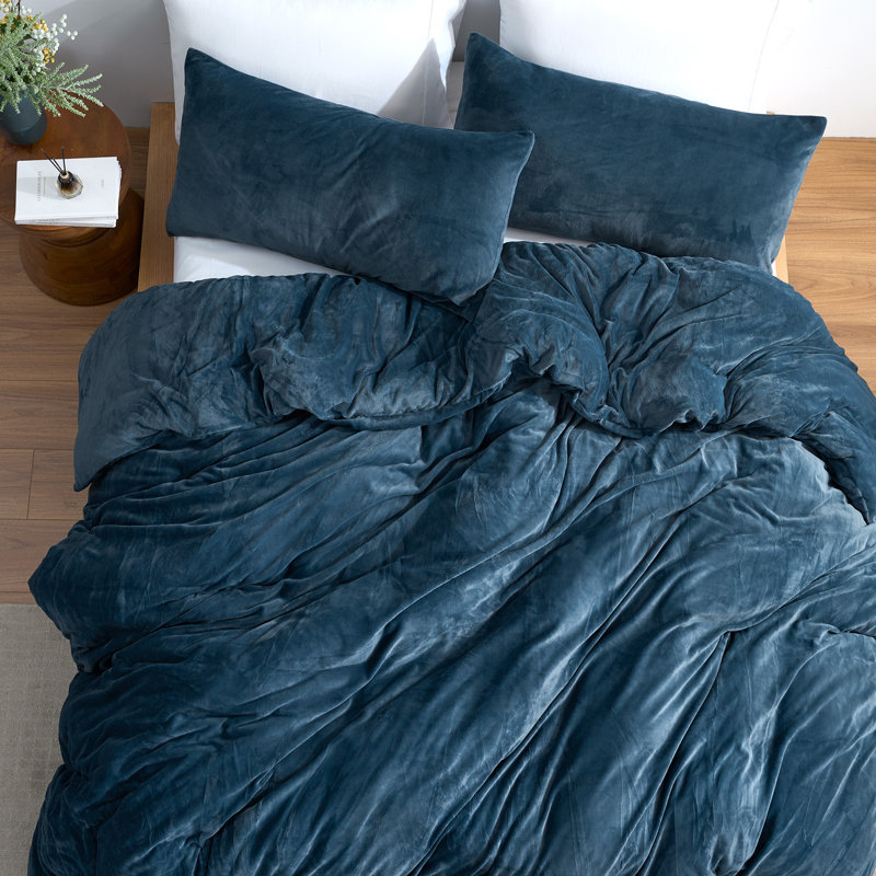 Near Suffocation Xtra - Coma Inducer® Oversized King Comforter Set - Pond, Dark Blue, King Duvet Cover/Insert + 2 King Shams