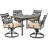 Keaney 4 - Person Patio Dining Set with Square Table , Cushions Included-28137834