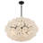 Audrey 8-Light Matte Black Pendant Light