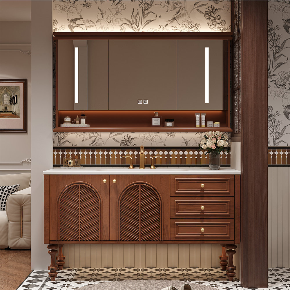 Canora Grey Retro medieval style bathroom cabinet | Wayfair