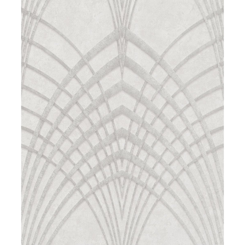 Renatus Geometric Double Roll, Cream/Gray