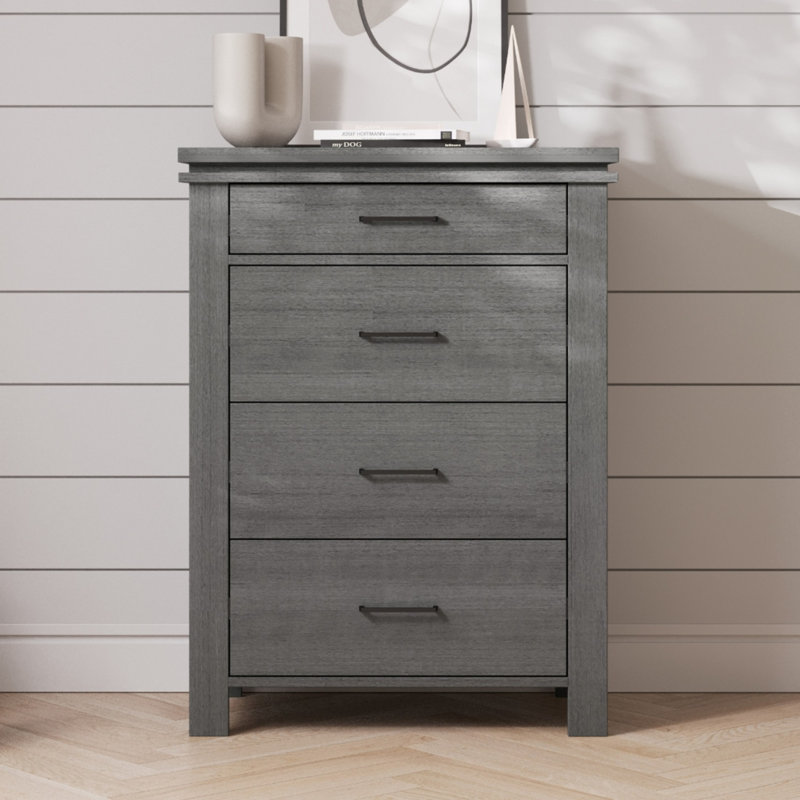 Denman 35" Wide 4-Drawer Chest, Midnight Gray