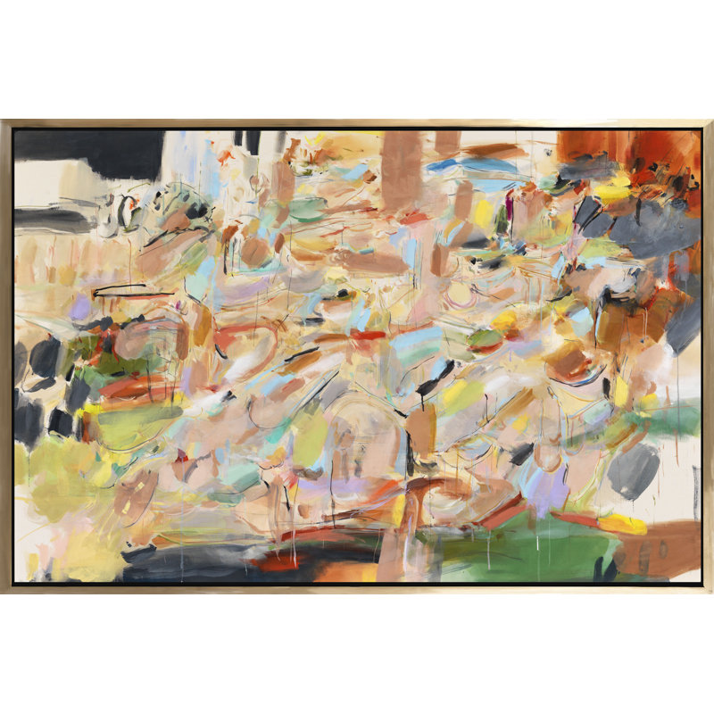 Little Color World I Framed Painting Canvas