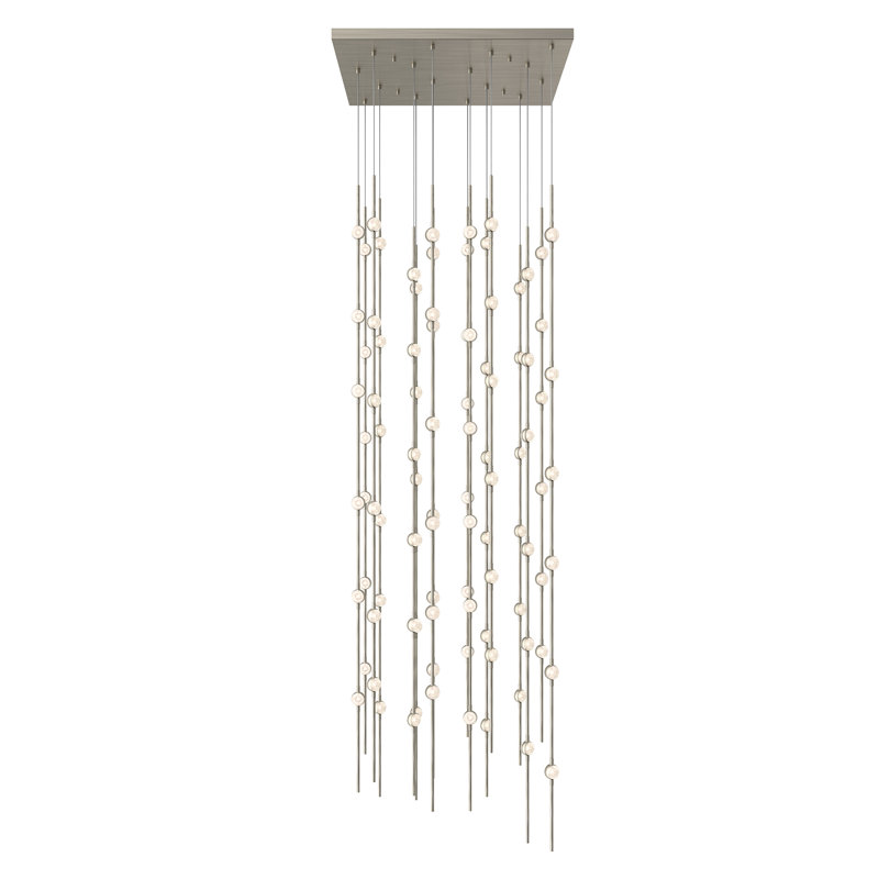 Constellation LED Chandelier, Clear Faceted