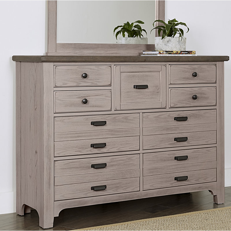 Commode double l 9,25 po Hongsi, Gris Douvres