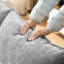 Canapé 3 places avec repose-pieds avec rangement pour le salon, la chambre à coucher et la chambre compacte, canapé modulaire rembourré, banc en L avec repose-pieds