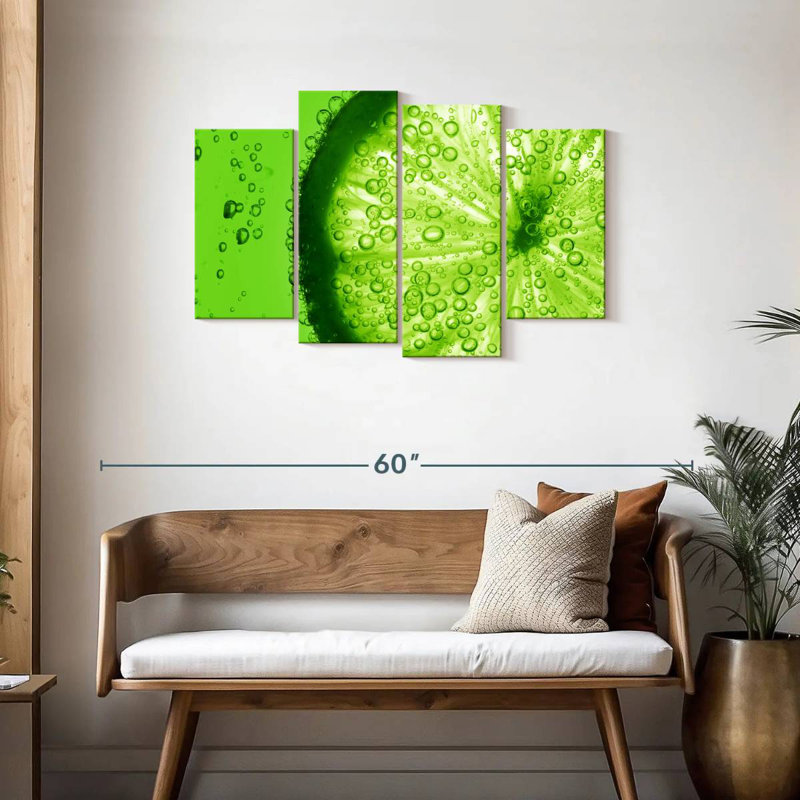 Yarlin Lime Slice, 27" H x 43" W