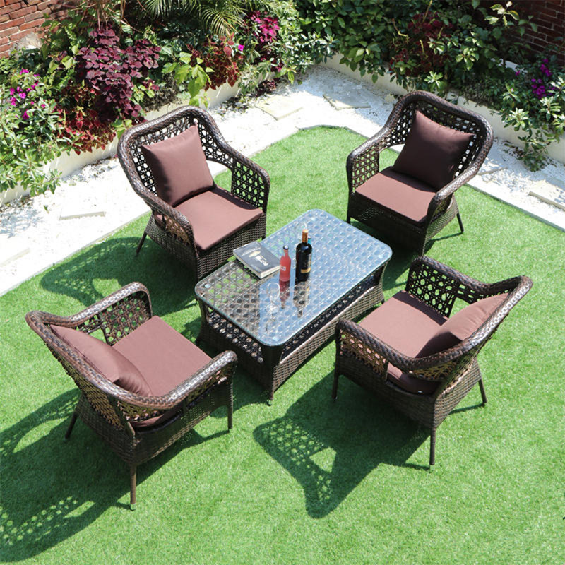 Mozingo 4 - Person Patio Conversation Set with Cushions