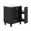 Meuble-lavabo 24 po avec lavabo, armoire de salle de bain avec tablette de porte, tiroir profond, panier coulissant à 2 niveaux-119691053
