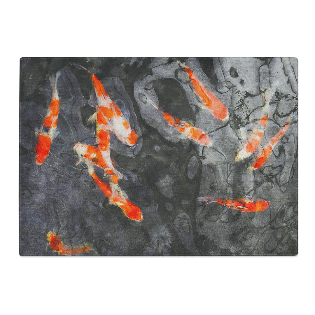 Tempered Glass Carp & Koi Fish Chopping Board