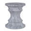 Tables de bout d'extérieur en ciment pour patio, table d'appoint de jardin en faux terrazzo, petite table d'appoint ronde moderne pour l'extérieur, tabouret de jardin en souche d'arbre pour l'intérieur et l'extérieur