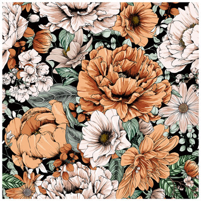 Kairen Peel & Stick Floral Roll