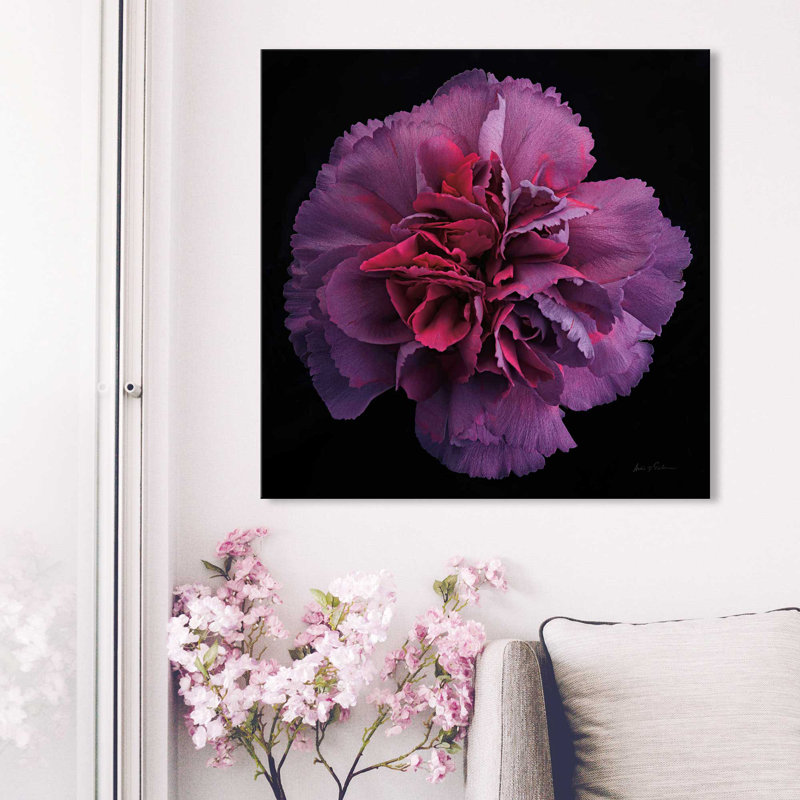 Floral majestueux IV - photographie, Toile tendue, H 18 po x l 18 po x P 1 po