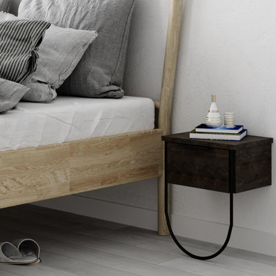 Fix Modern Bedside Table Nightstand Cabinet 33cm Wide