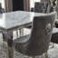 6 -Person Marble Dining Set-2043506477