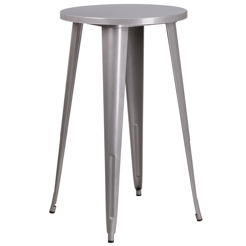 Ensemble de salle à manger pour 4 personnes 35,25 po Posey, Argent, 24"