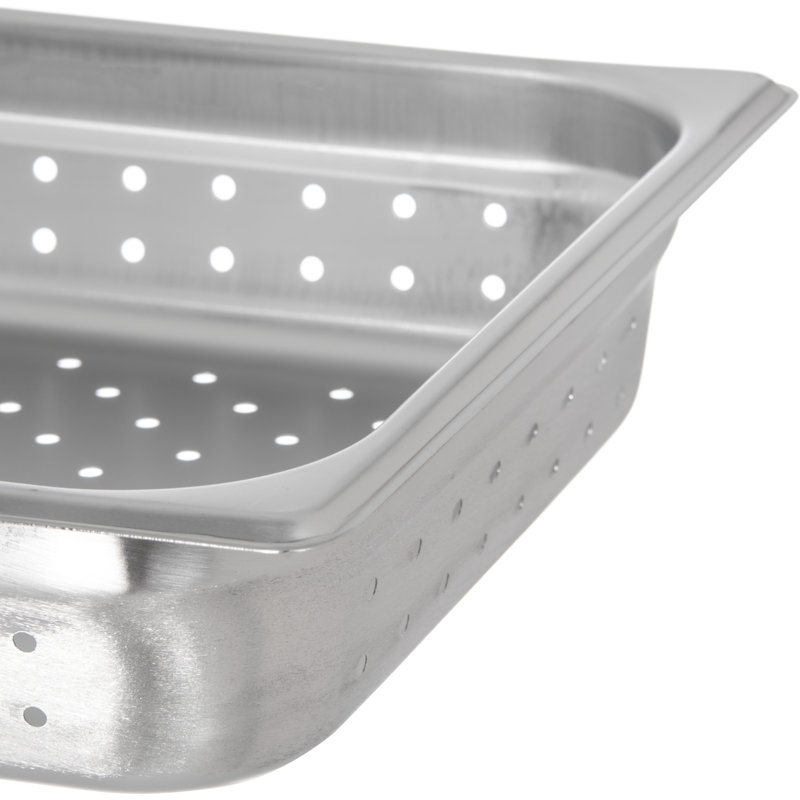 DuraPan ™ 0,9 pte Contenant alimentaire rectangulaire en acier inoxydable