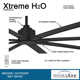 84" Xtreme 8 - Blade Outdoor Standard Ceiling Fan with Remote Control
