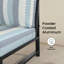 Chaise de patio modulaire d'extérieur sans accoudoirs avec coussins Sunbrella Oltjana-124176917