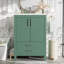 Meuble-lavabo de salle de bain avec lavabo en céramique, armoire Storae autoportante moderne avec poignées, portes à fermeture douce