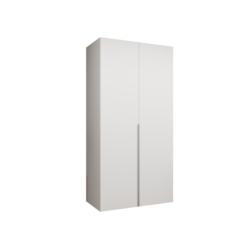 Manufactured Wood Wardrobe, White Matt/Cashmere