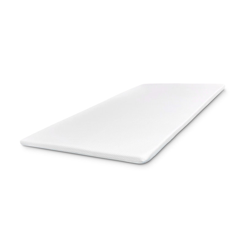 Medium Firm Density Foam Toppers with Cover, Orthopedic Benefits, Relieves Pain & Provides Back Support, Queen, 1"