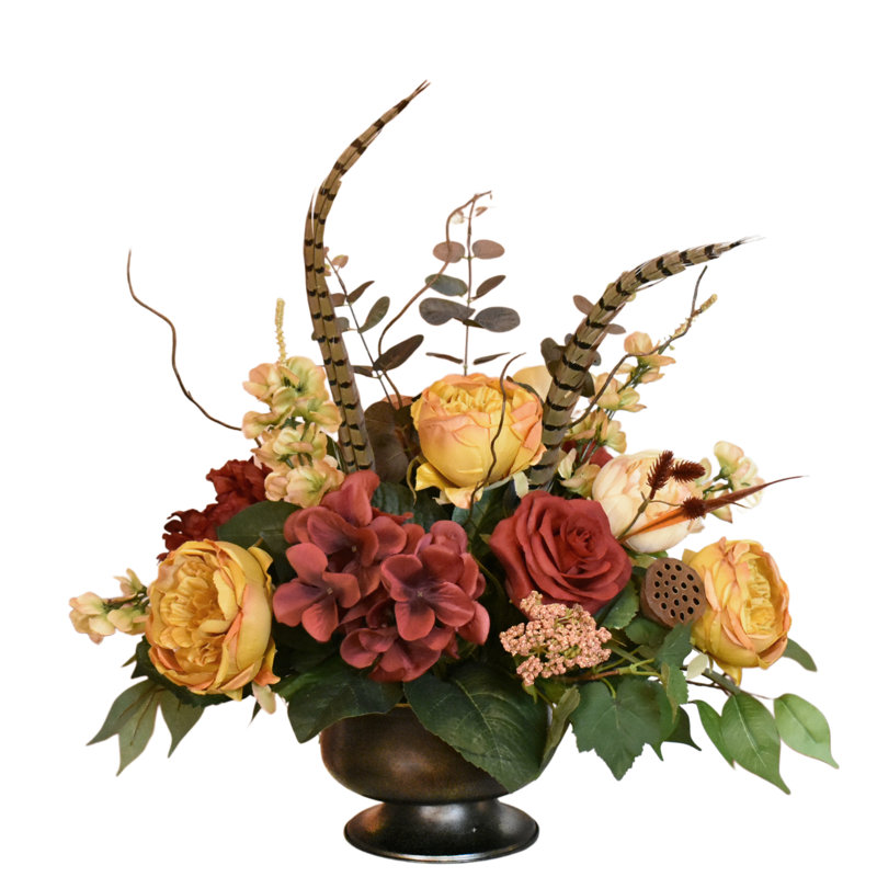Rose and Hydrangea Mixed Floral Centerpiece