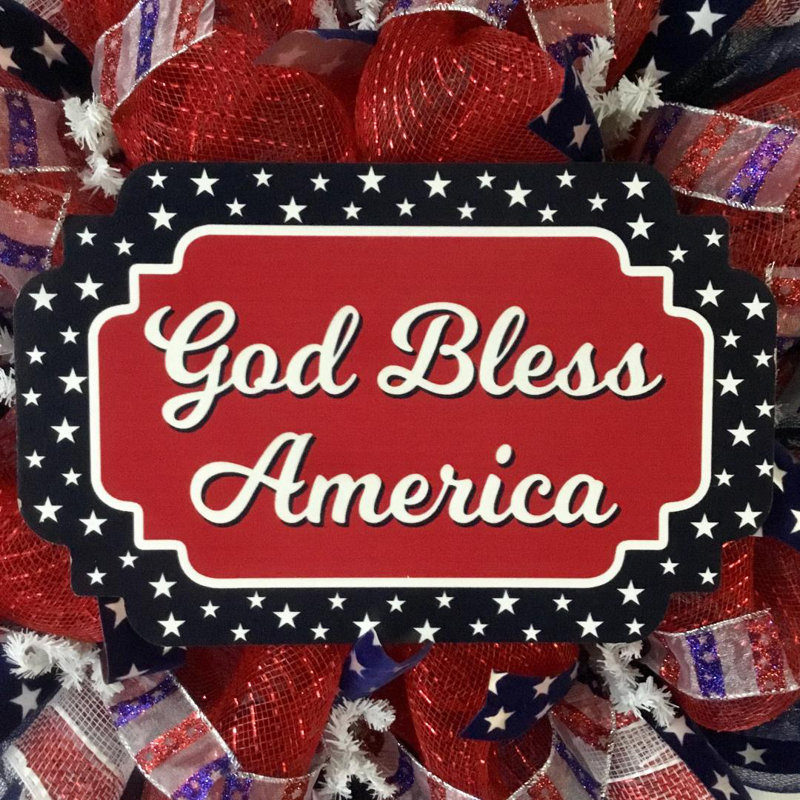 Couronne patriotique «God Bless America»