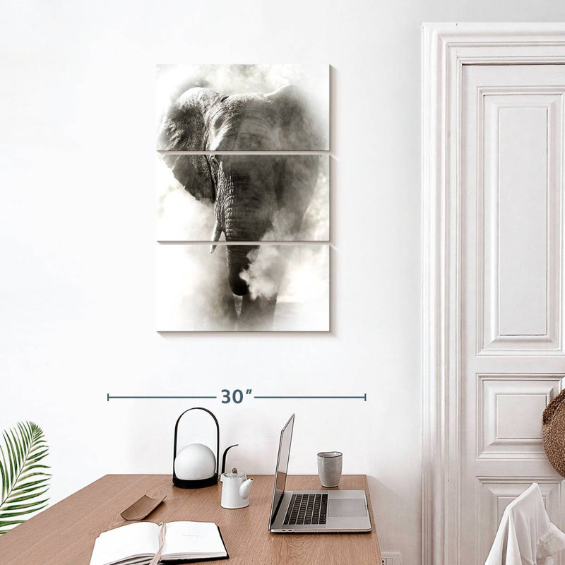 Brampt Dusty African Elephant, 32" H x 20" W