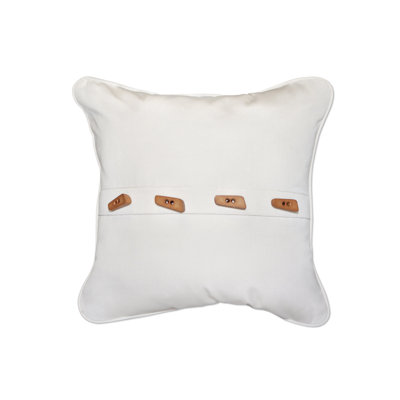 Buttons Sunbrella® Outdoor Reversible Throw Pillow