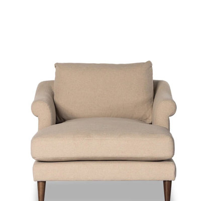 Comfortable simple solid pine chair