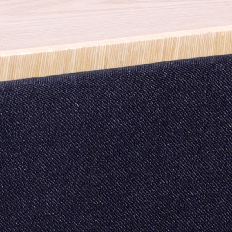 Repose-pieds avec rangement et plateau en bois réversible, Black, Black